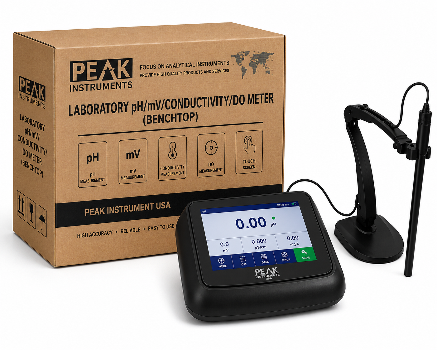 pH/mV/Conductivity/DO Meter